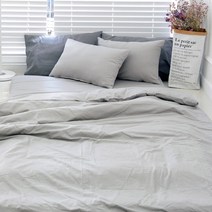스코홈 어반시리즈 순면 이불커버, 그레이