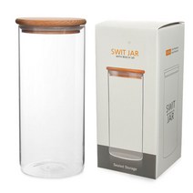스윗자 밤나무우드 내열유리병, 1.6L, 1개