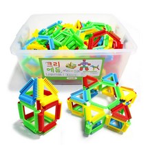 크리에듀 소프트 멀티 링블록 200p, 혼합 색상