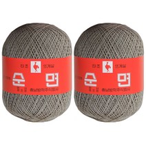 구정 타조 30수 뜨개실 2p, 205 베이지, 2개