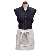 바이데코 솔리드 심플 허리 앞치마, 화이트, 1개