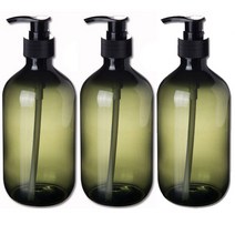 리버그린 심플 공병 그린 500ml + 블랙캡, 3개입