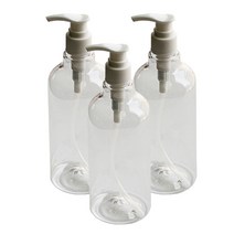 리버그린 공병 투명 500ml + 화이트캡, 3개입