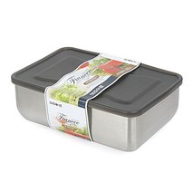 키친아트 피앙세 스텐 냉동보관용기 사각 4호, 1320ml, 1개