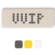 1AM 픽셀도어사인 직사각 + 5mm 픽셀 스티커3p, 연회색, 노란색, 반사
