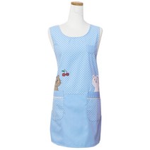 한스빌 체리 앞치마, 블루, 1개