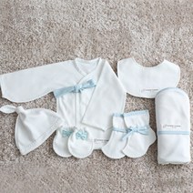 콩닥콩닥 신생아용 유기농 베이직 전통 배냇저고리 DIY만들기 6종세트 50% 박음질