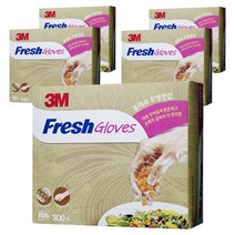 쓰리엠 후레쉬 일회용 장갑, 300개입, 5개