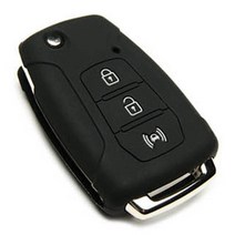 케인즈 쌍용 티볼리 3버튼 실리콘 케이스 KE10, 리얼블랙