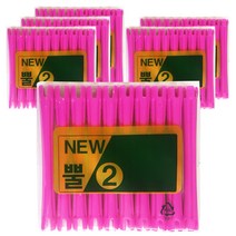 삼화미공 헤어 뿔롯드 미용실 펌전용 2호, 6개입