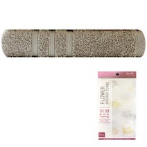 송월타월 오가닉 초아 수건 + 플라워 샤워타월 블라썸 노랑, 그레이, 1세트