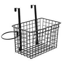 블럭마트 주방 바구니 정리 선반 드라이기 걸이, 블랙