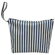 디자인스올 라미네이트 가방 대용 기저귀 파우치, 네이비 스트라이프