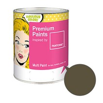 노루페인트 팬톤멀티 에그쉘광 다크브라운 블랙 계열 페인트 1L, 다크 올리브(19-0516)