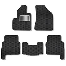 더존 벌집 카매트 돌기형+레이싱 발판패드 3P, 현대 산타페 CM(일반) (2008년 ~ 2009년 10월), 블랙