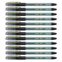 제브라 Z-1 캡식 유성볼펜 1.0mm, 흑색, 12개입
