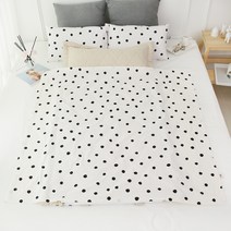 보떼하우스 교체형 낮잠이불, 화이트(도트)