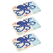 아울리빙 지중해 주방 발매트 3p, 문어 B