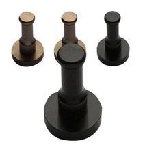 리버그린 인테리어 컬러 벽걸이 후크 4p, 브라운, 블랙, 1세트
