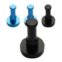 리버그린 인테리어 컬러 벽걸이 후크 4p, 블랙, 스카이 블루, 1세트
