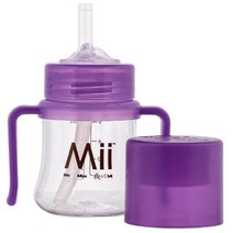 마이베이비 트레이닝 스트로우컵 148ml, 투명 + 퍼플, 1개