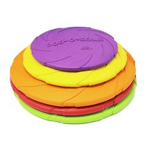 블럭마트 애견 고무원반 장난감 15 cm, 랜덤 발송, 4개