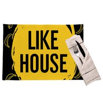 아리코 25kitchen 현대팝 아메리칸 테이블 플레이트 4p, Like house, 44 x 28 cm