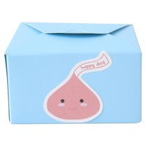황씨네도시락 레이스박스 20p + 스티커 빅초콜릿 20p, 블루, 1세트