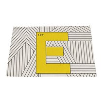 아울리빙 옐로우 키친 린넨 테이블매트, D, 42 x 32 cm