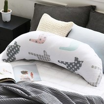 아유베딩 피치스킨 반달 바디필로우, 유니콘