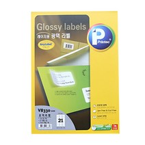 프린텍 애니라벨 레이저용 광택 라벨지, 100개입, 24칸