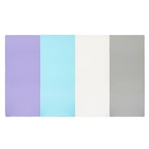 퍼니존 퍼니테라피 바이올렛비비드 시리즈5 유아폴더매트, 바이올렛 + 스카이블루 + 화이트 + 그레이