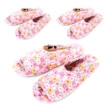 이티엔커머스 퀼트 실내화 3p, 애나 핑크