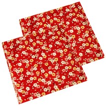 도나앤데코 도시락보자기 벚꽃 레드, 2개입