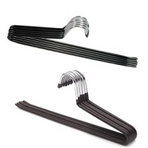 선우랜드 논슬립 코팅 바지걸이 행거 블랙 5p + 브라운5p, 혼합 색상, 10개입