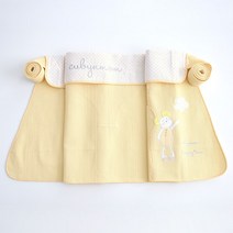 [에뜨와배냇저고리] 큐비앤맘 앙쥬 7부 안장형 포대기, Yellow