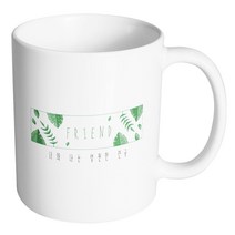 핸드팩토리 그린리프박스 FRIEND 너와 나는 영원한 친구 머그컵, 내부 화이트, 1개