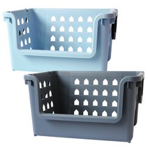 보노하우스 초대형 멀티 바스켓 80L, 모던블루, 네이비, 2개