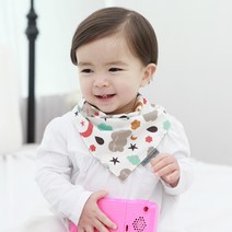 베베슈에뜨 유아동용 오가닉 코튼 스카프빕