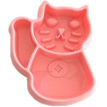 까꿍펫 야옹 급체방지 강아지 고양이 식기, 핑크, 1개