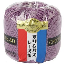 금표 40수 태팅레이스 뜨개실 1볼, 654 보라