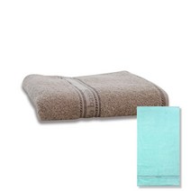 송월타월 아날도바시니 버블 세면타올 + 버블 바스타올 옥색, 갈색, 1세트