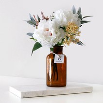 블루밍앤미 브리즈 작약 조화 + Flower 시약병 대 500ml, 혼합 색상