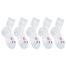 주크 귀요미애니멀모노 양말 5족
