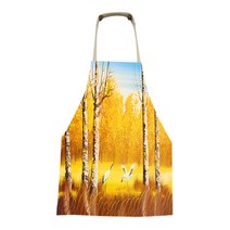 아울리빙 가을풍경 키친 앞치마, A, 1개