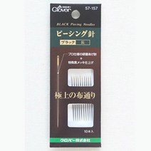 크로바 패치워크바늘 블랙, 1개