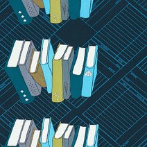 윈드햄 코튼 리터러리 클래식 패브릭원단, 네이비