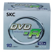 SKC DVD-R 16X 4.7GB 공디스크 10p   주얼 케이스 10p