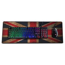 지클릭커 키보드 + 마우스 + UK패드 세트, GMK-230, 혼합색상, 일반형