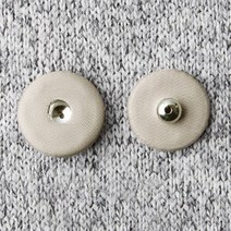 싸개스냅단추 2p세트 10mm, 베이지, 15세트